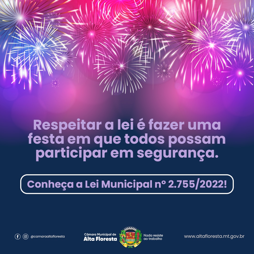 Câmara realiza campanha de conscientização sobre a proibição do uso de fogos de estampidos ruidoso em festas e eventos