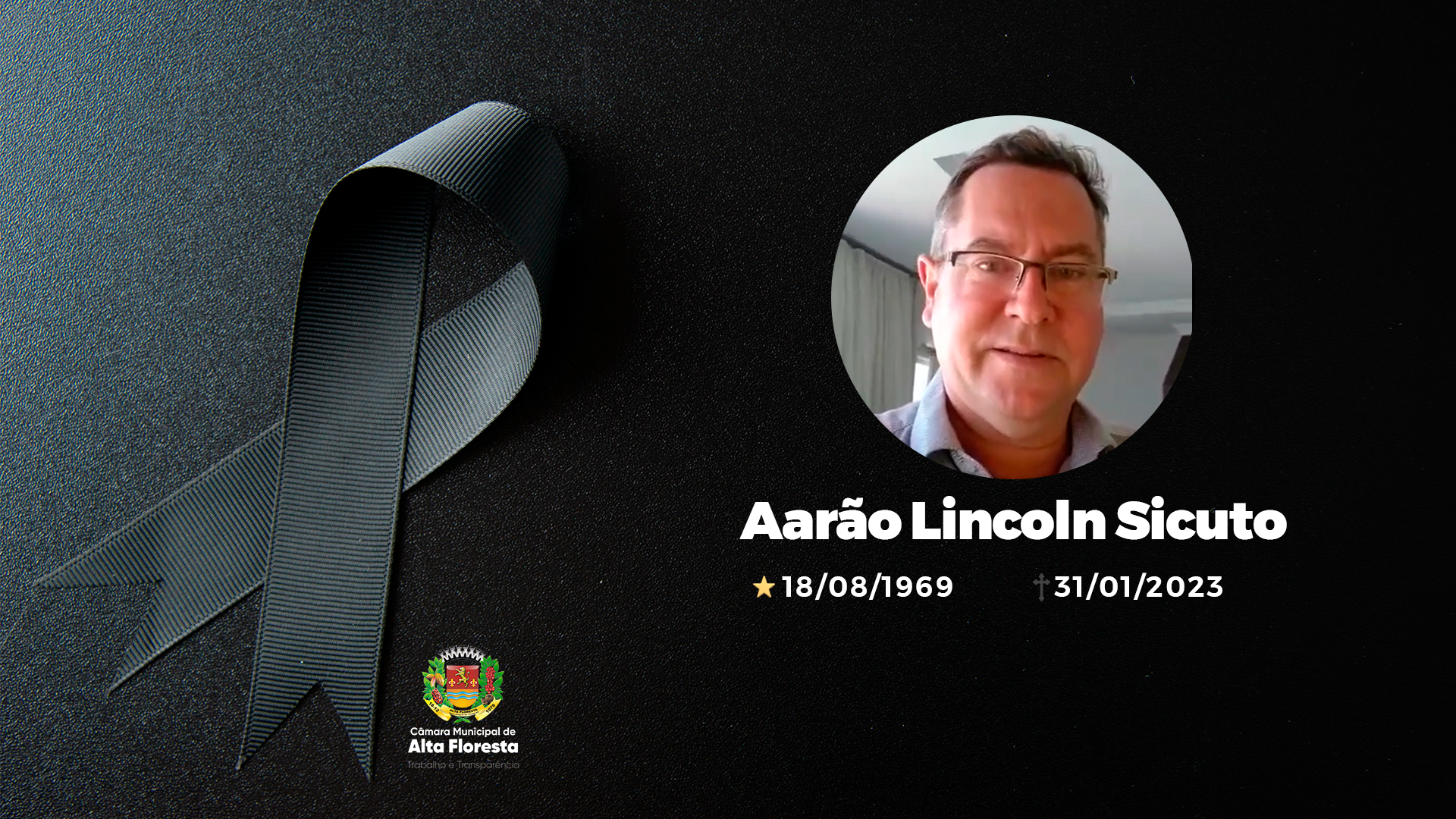 Nota de Pesar pelo falecimento do advogado Aarão Lincoln Sicuto