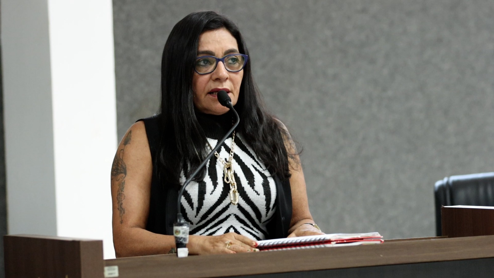 Vereadora Ilmarli Teixeira cobra melhorias urgentes nos serviços prestados pelas concessionárias Via Brasil e Novo Horizonte durante audiência pública da AGER-MT