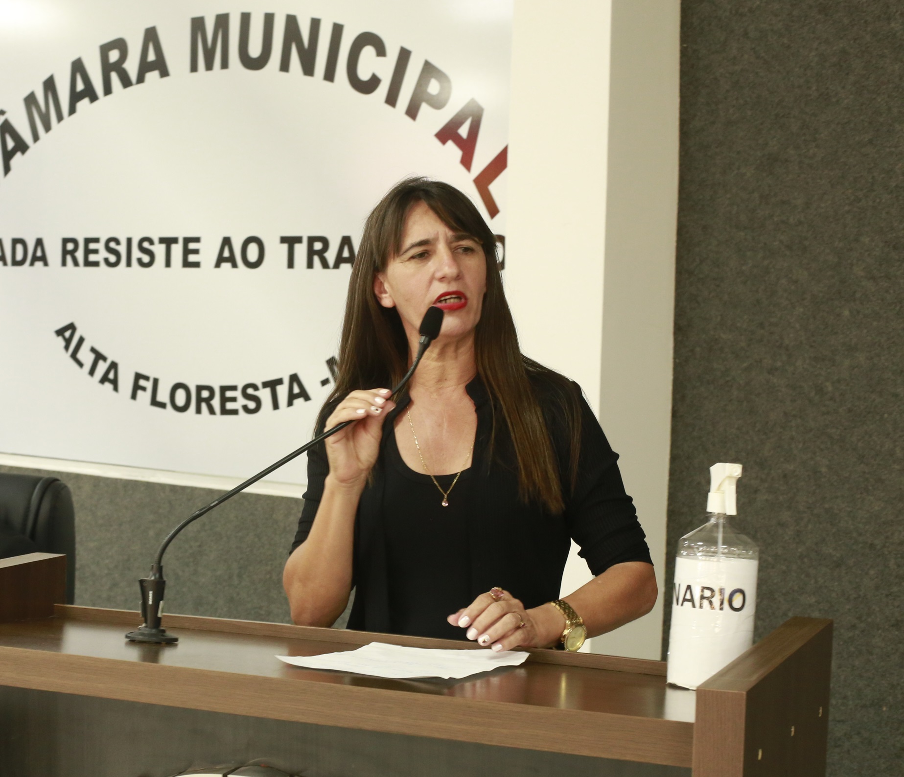 Vereadora Leonice Klaus levanta questões sobre saúde pública em sessão na Câmara de Alta Floresta