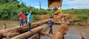 Vereadores Tuti e Ailton acompanham construção da nova ponte do Rio Brilhante